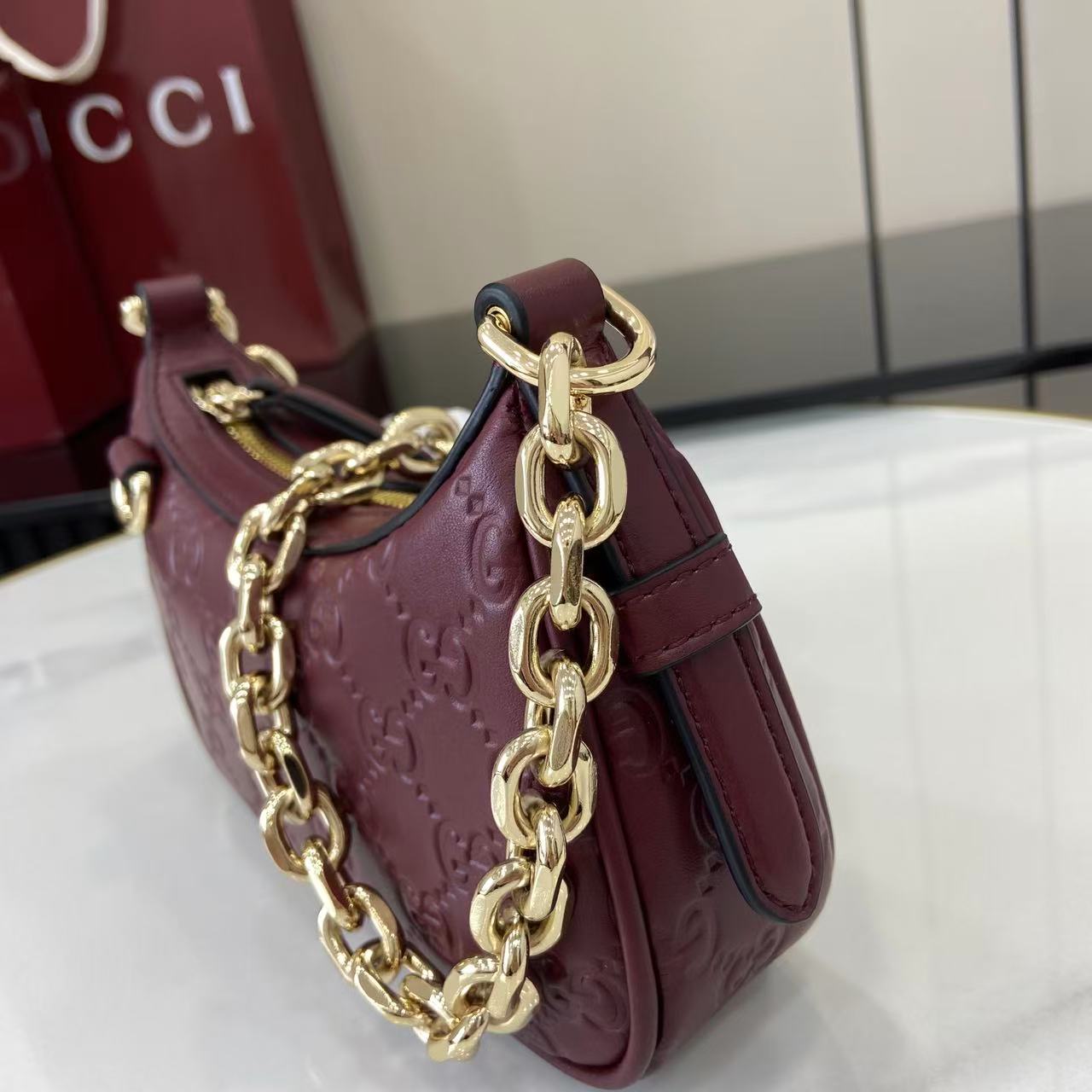 Gucci GG Emblem Mini Shoulder Bag