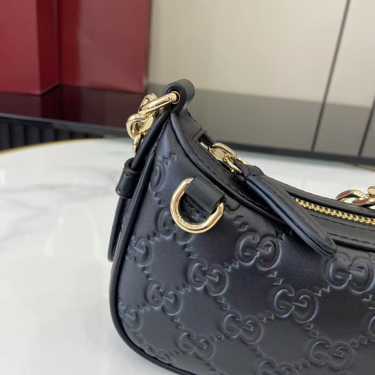 Gucci GG Emblem Mini Shoulder Bag