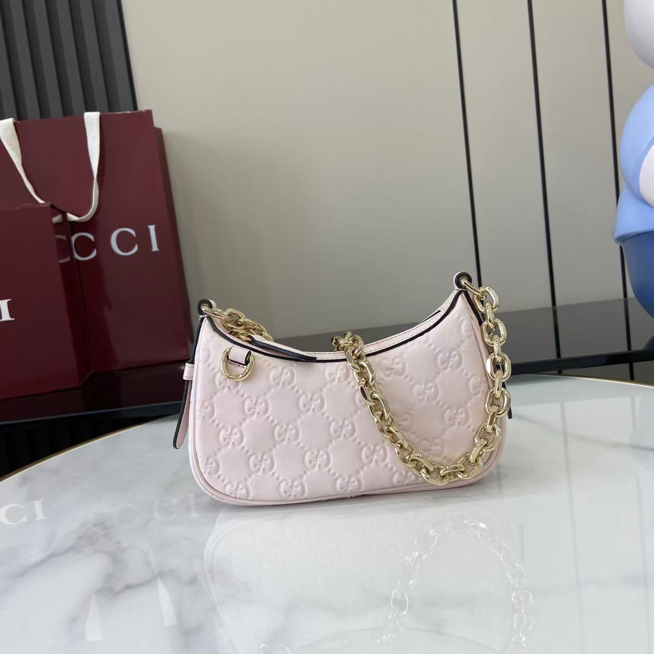 Gucci GG Emblem Mini Shoulder Bag