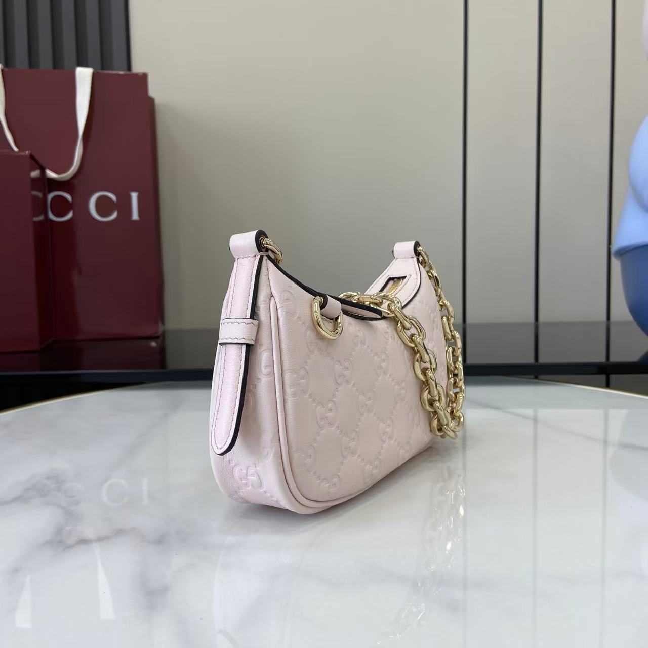Gucci GG Emblem Mini Shoulder Bag
