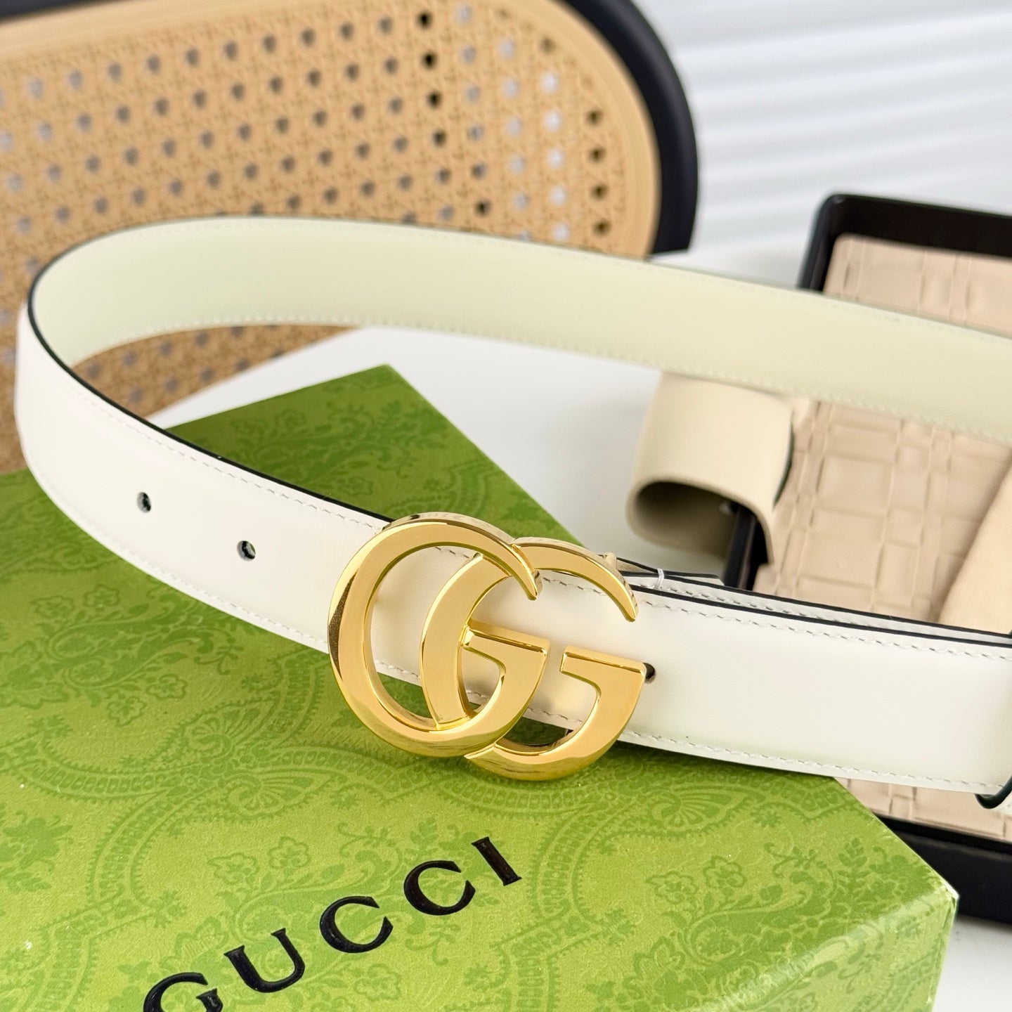 Gucci GG Marmont Leather Belt