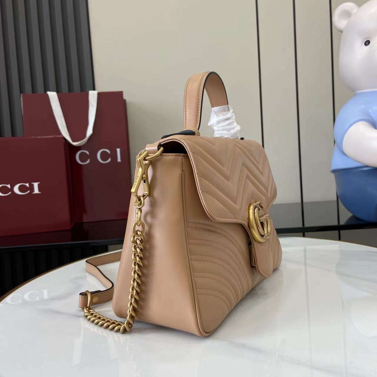 Gucci GG Marmont Medium Top Handle Bag
