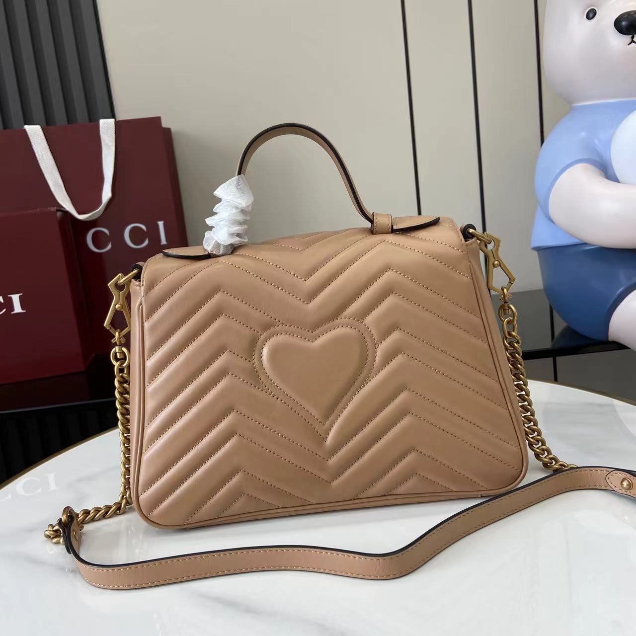Gucci GG Marmont Medium Top Handle Bag