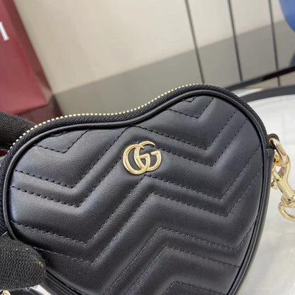 Gucci GG Marmont Mini Heart Bag