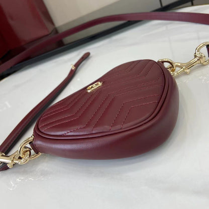 Gucci GG Marmont Mini Heart Bag