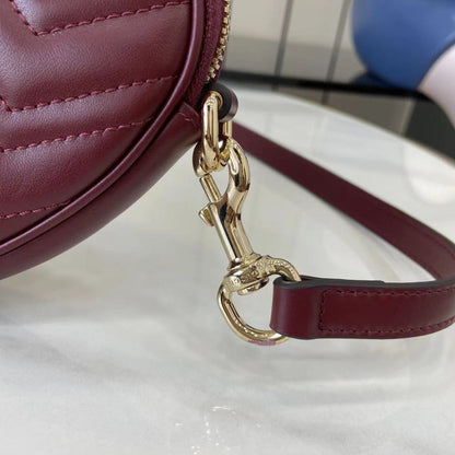 Gucci GG Marmont Mini Heart Bag
