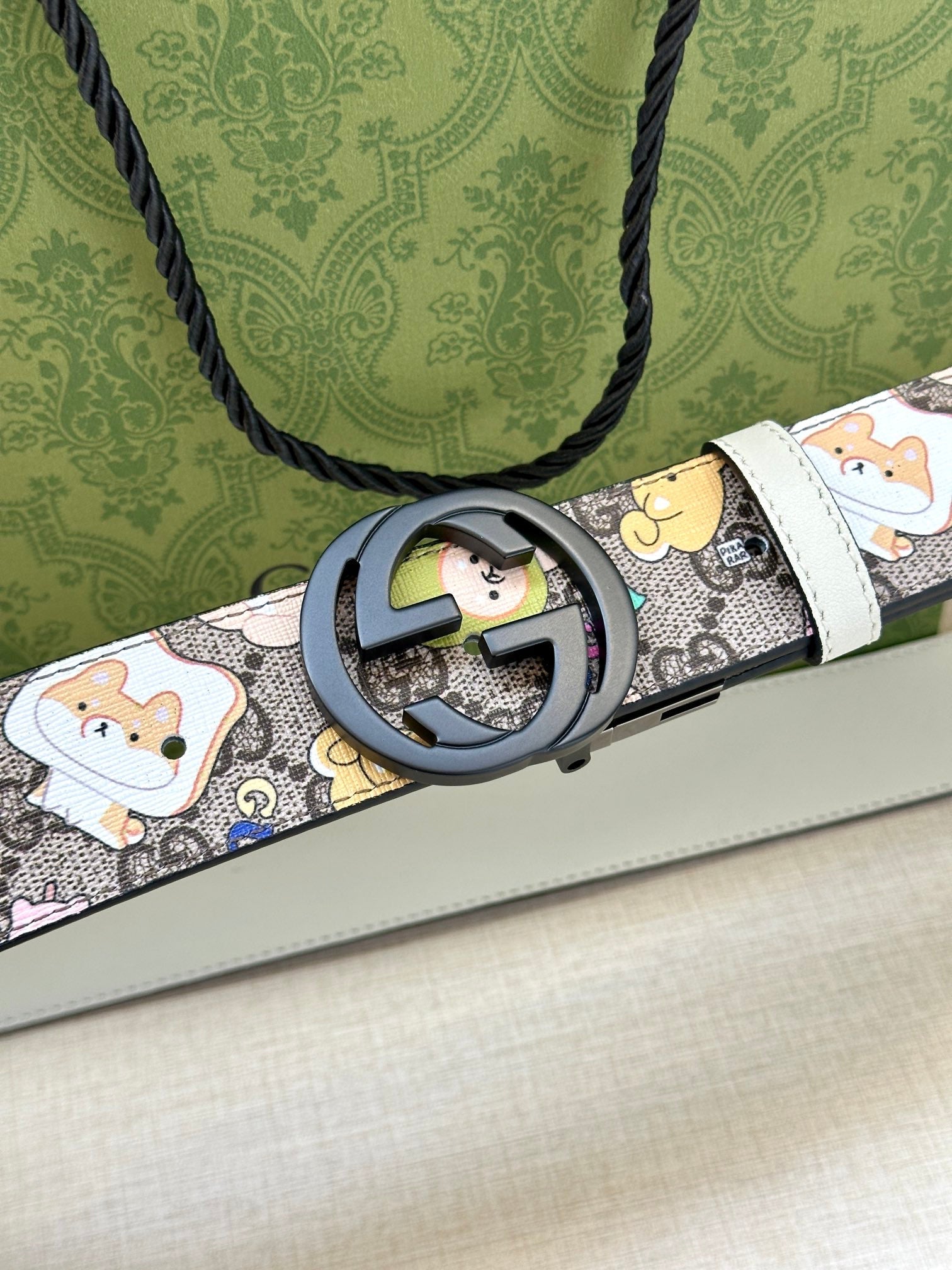 Gucci GG Supreme Doraemon Belt