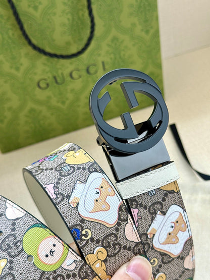 Gucci GG Supreme Doraemon Belt