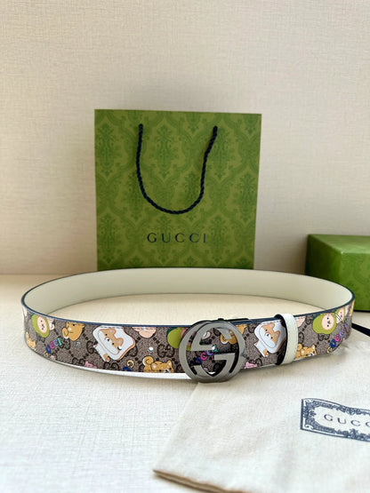 Gucci GG Supreme Doraemon Belt