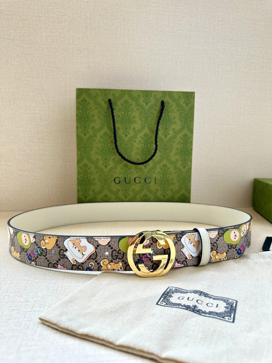 Gucci GG Supreme Doraemon Belt