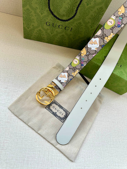 Gucci GG Supreme Doraemon Belt