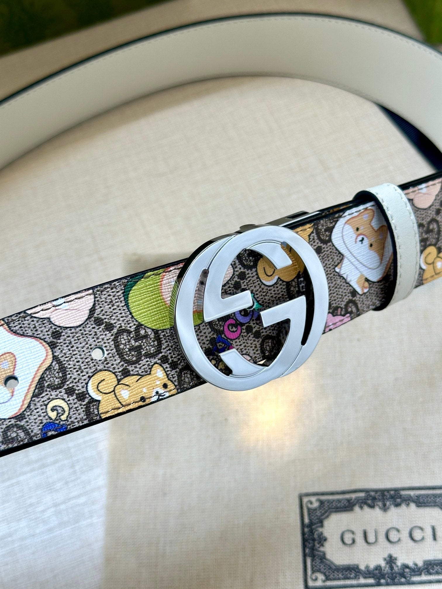 Gucci GG Supreme Doraemon Belt