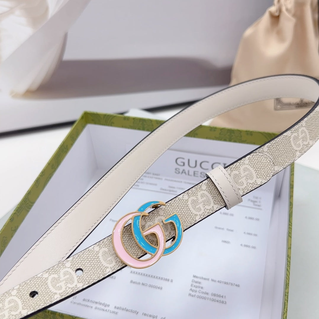 Gucci GG Supreme Thin Belt