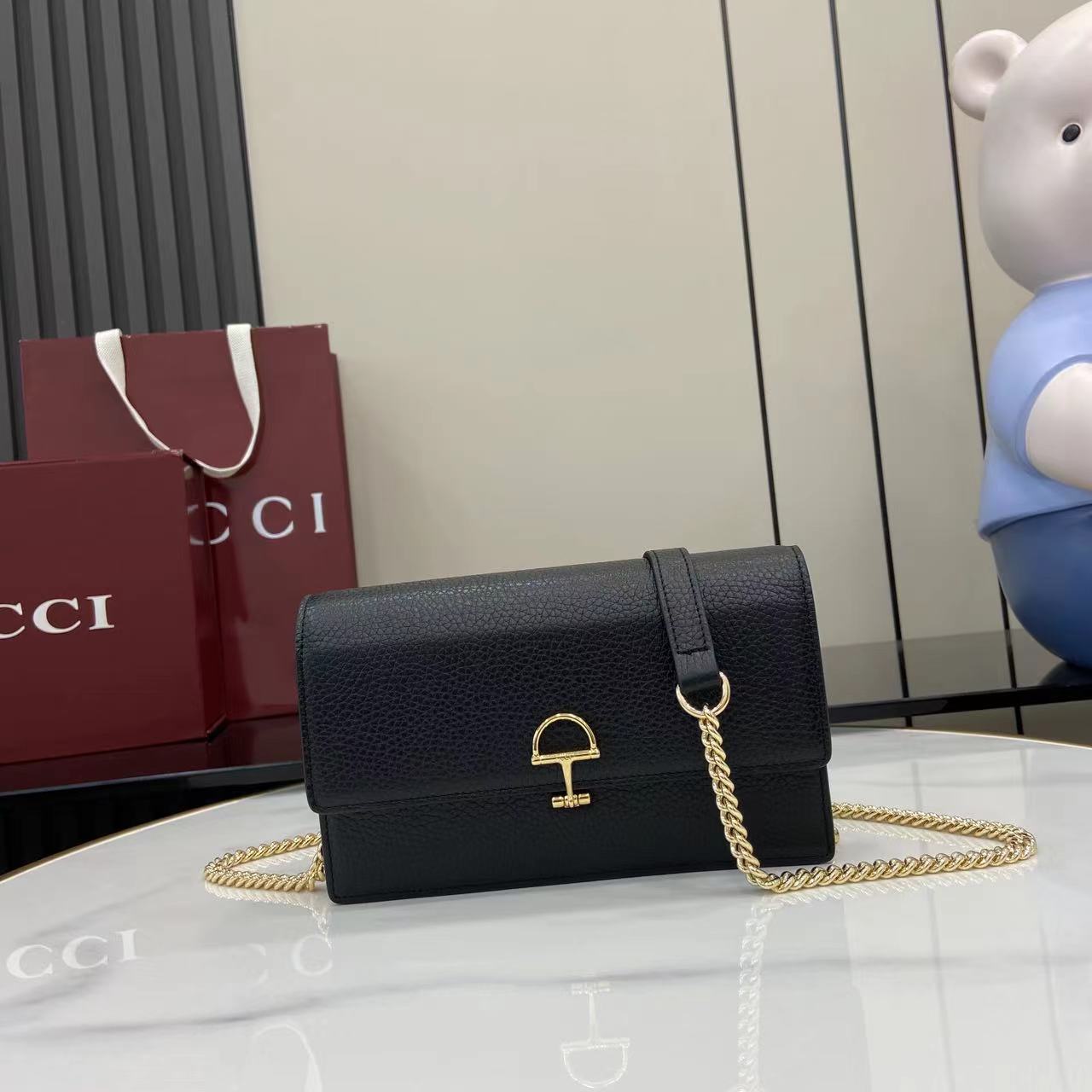 Gucci Half Horsebit Wallet On Chain