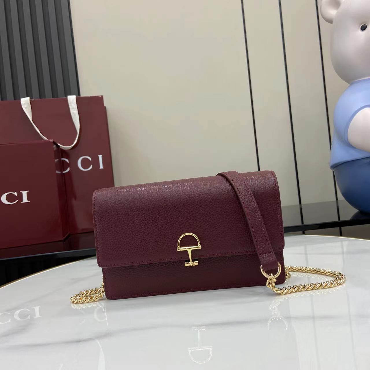 Gucci Half Horsebit Wallet On Chain