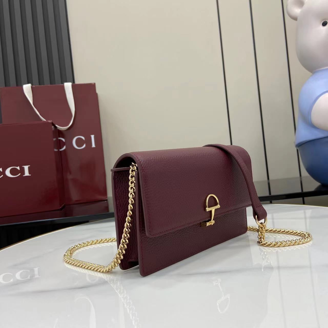 Gucci Half Horsebit Wallet On Chain