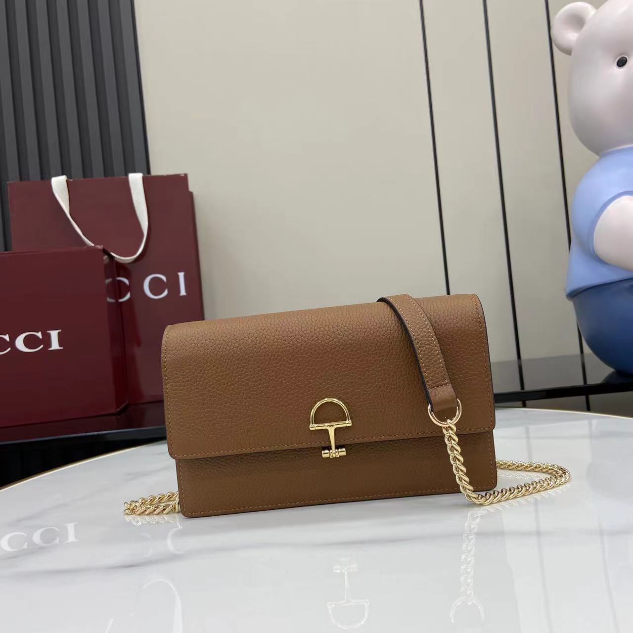 Gucci Half Horsebit Wallet On Chain