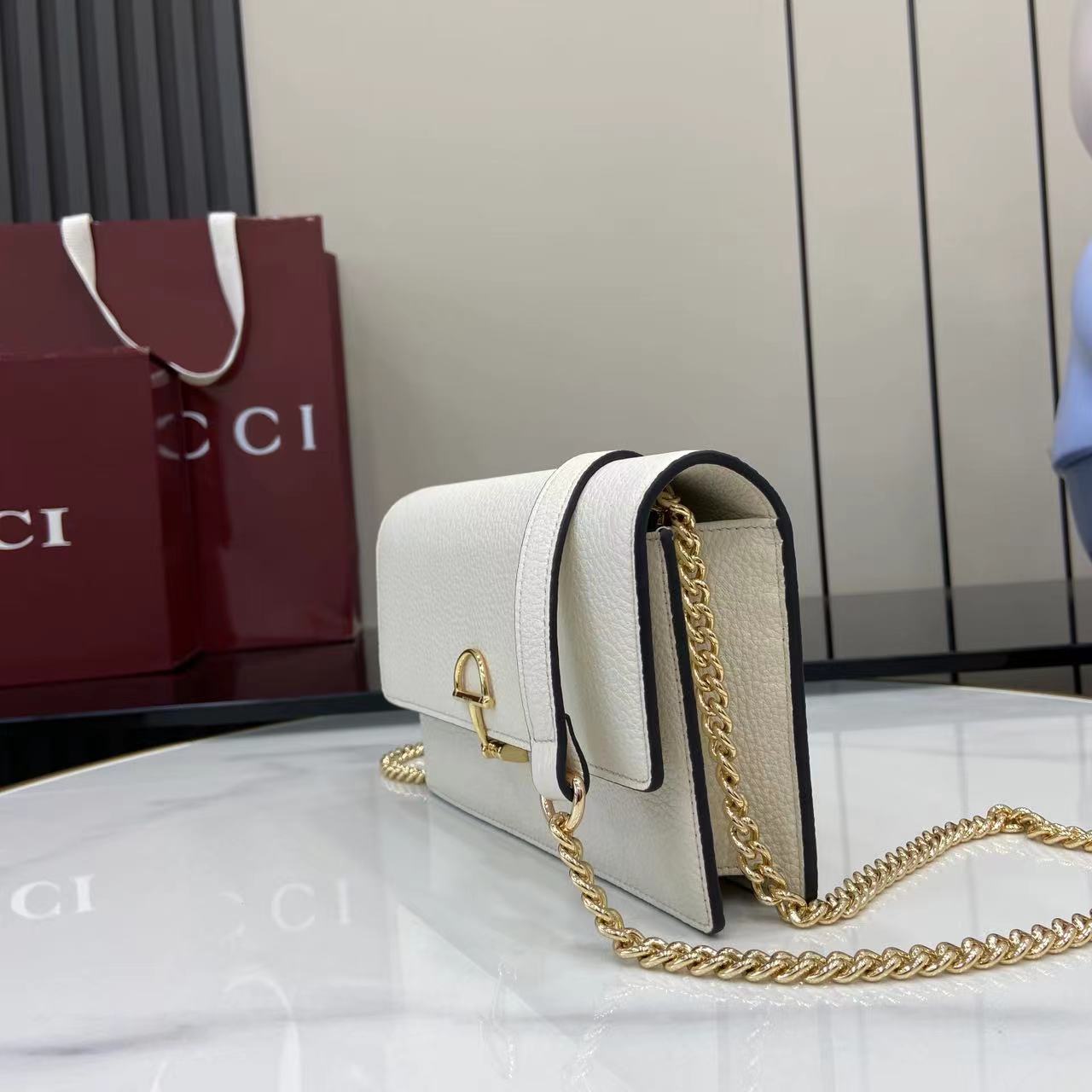 Gucci Half Horsebit Wallet On Chain