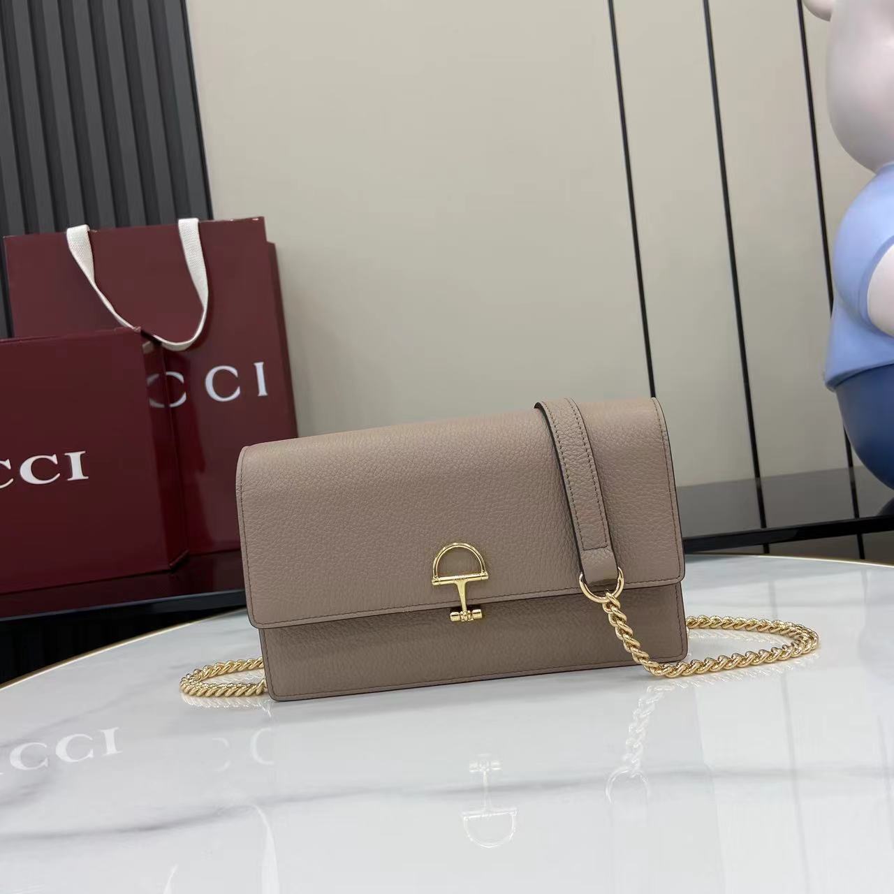 Gucci Half Horsebit Wallet On Chain