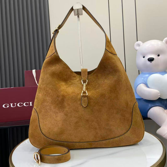 Gucci Jackie 1961 Large Suede Tote Bag