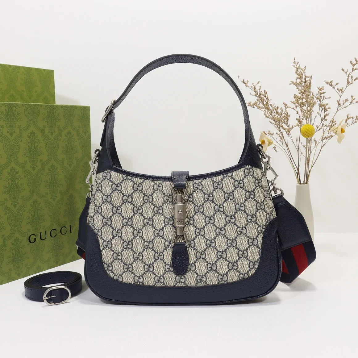Gucci Jackie 1961 Shoulder Bag - GG Denim