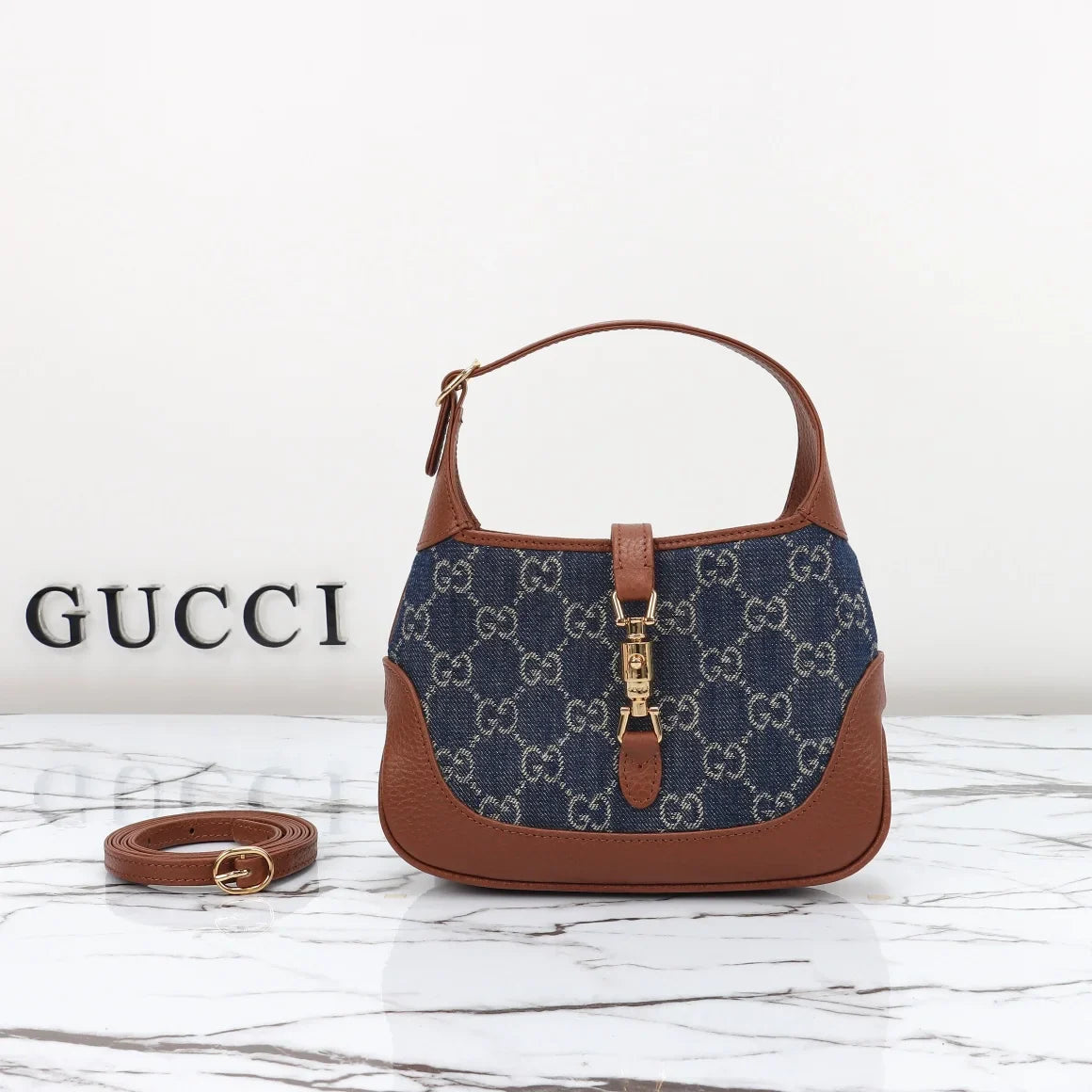 Gucci Jackie 1961 Shoulder Bag - GG Denim