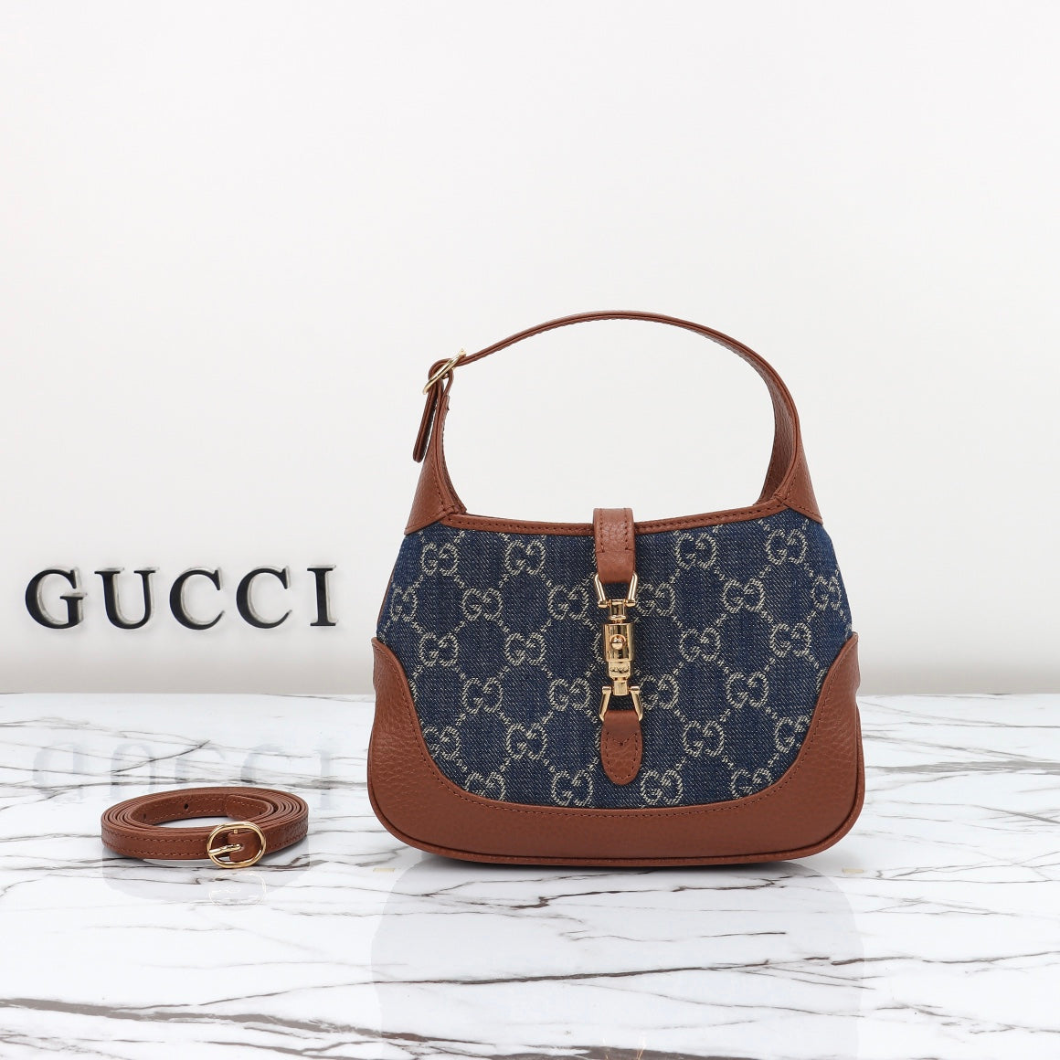 Gucci Jackie 1961 Shoulder Bag - GG Denim