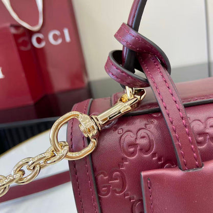 Gucci Padlock GG Embossed Mini Top Handle Bag
