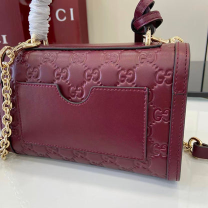 Gucci Padlock GG Embossed Mini Top Handle Bag