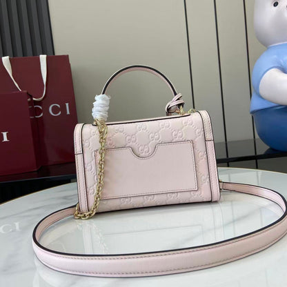 Gucci Padlock GG Embossed Mini Top Handle Bag