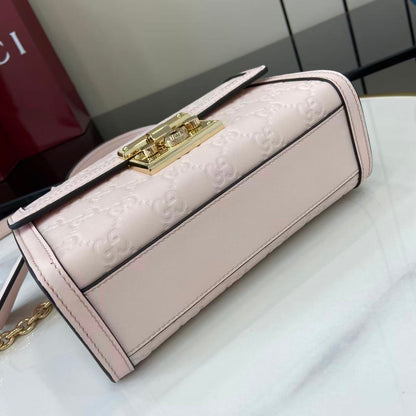 Gucci Padlock GG Embossed Mini Top Handle Bag