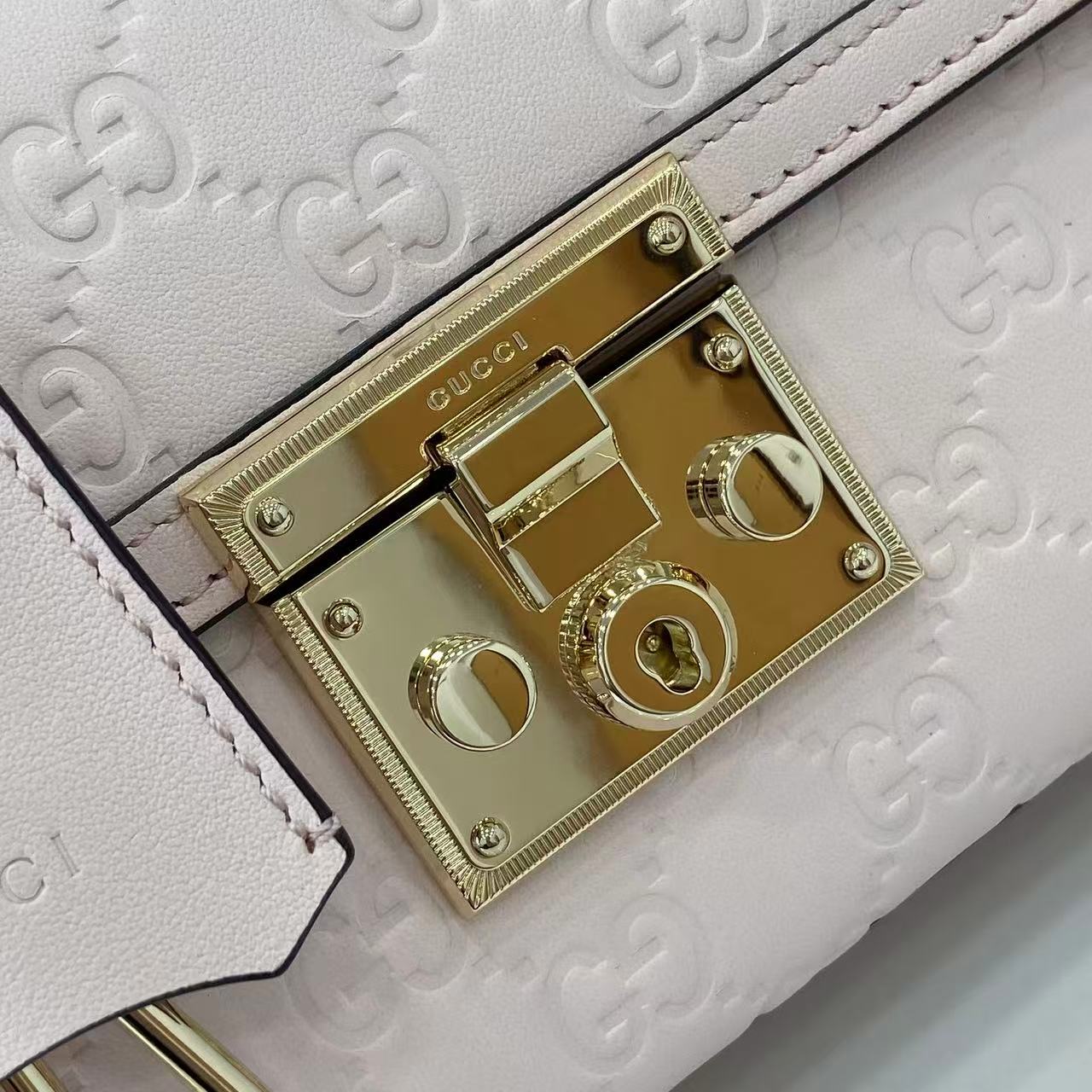 Gucci Padlock GG Embossed Mini Top Handle Bag
