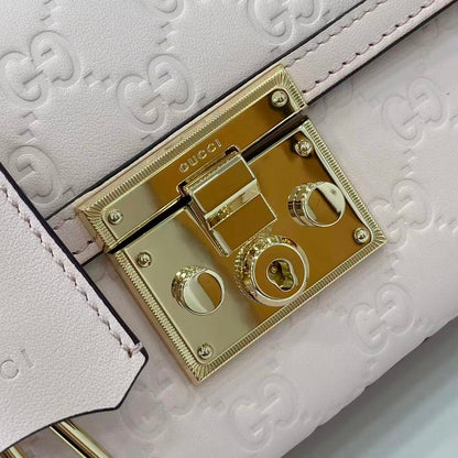 Gucci Padlock GG Embossed Mini Top Handle Bag
