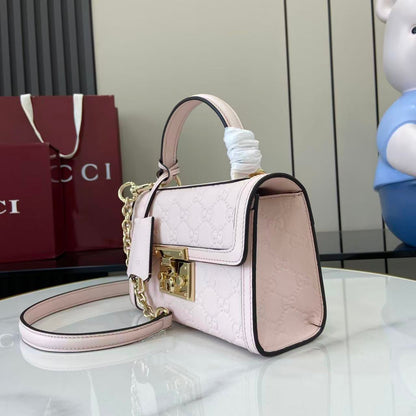 Gucci Padlock GG Embossed Mini Top Handle Bag