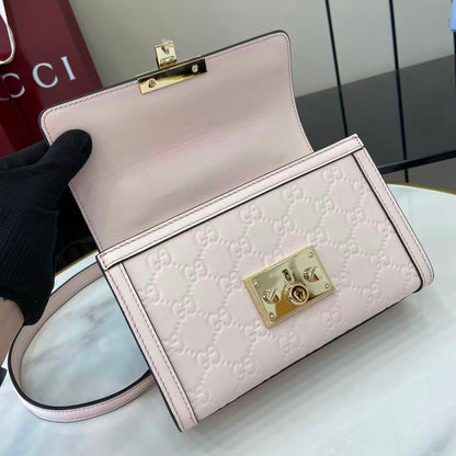 Gucci Padlock GG Embossed Mini Top Handle Bag
