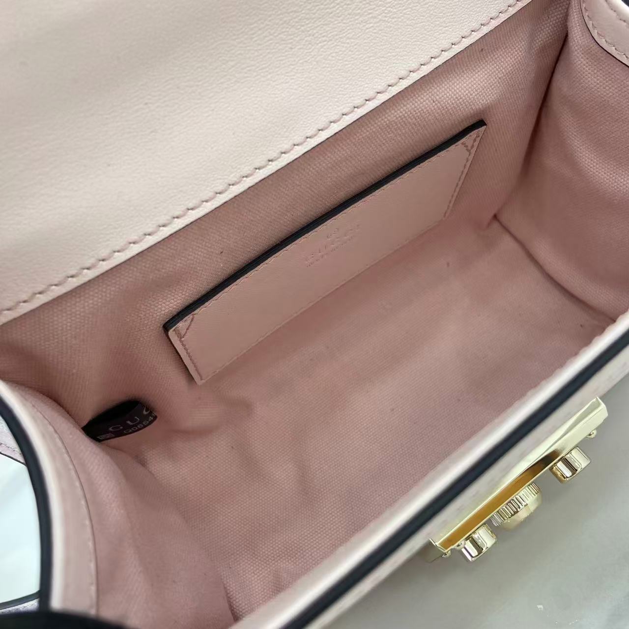 Gucci Padlock GG Embossed Mini Top Handle Bag