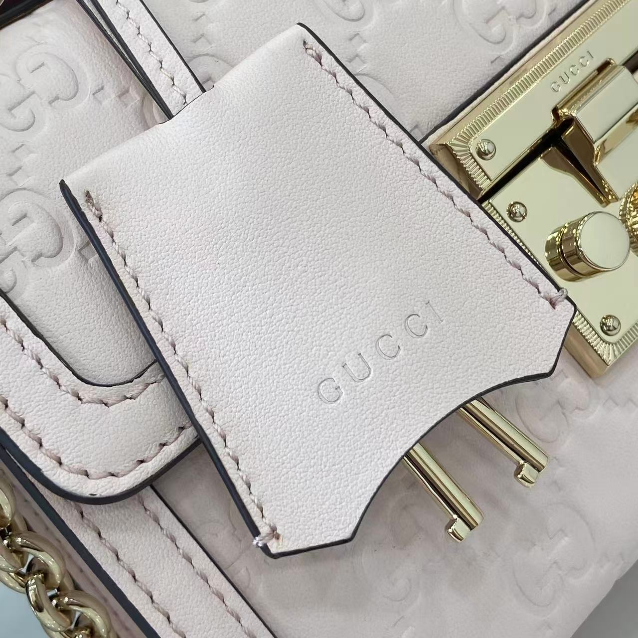 Gucci Padlock GG Embossed Mini Top Handle Bag