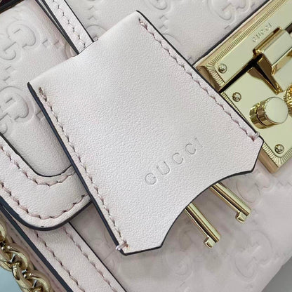 Gucci Padlock GG Embossed Mini Top Handle Bag