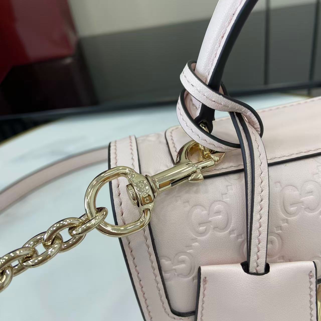Gucci Padlock GG Embossed Mini Top Handle Bag