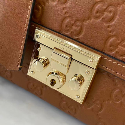 Gucci Padlock GG Embossed Mini Top Handle Bag