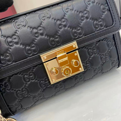 Gucci Padlock GG Embossed Mini Top Handle Bag