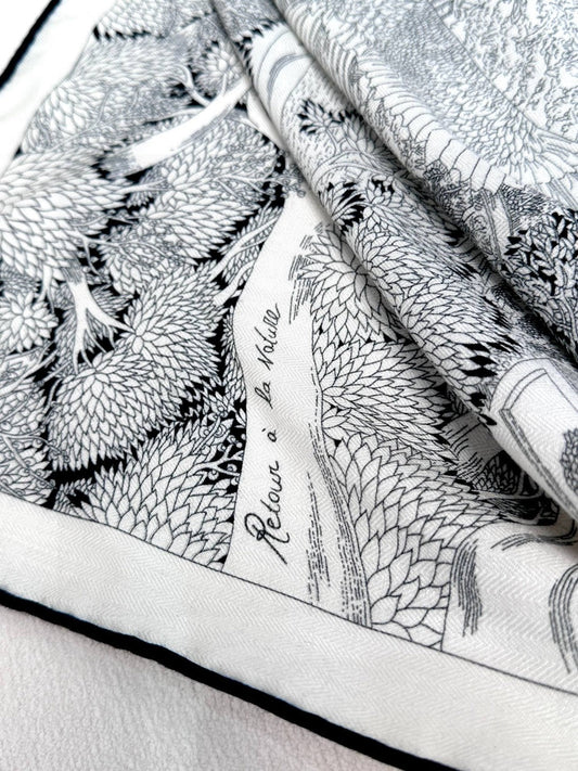 Hermès Jungle Love Rainbow Silk Scarf