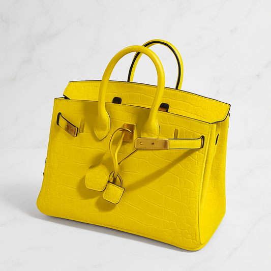 Hermes-Birkin-25-Yellow-