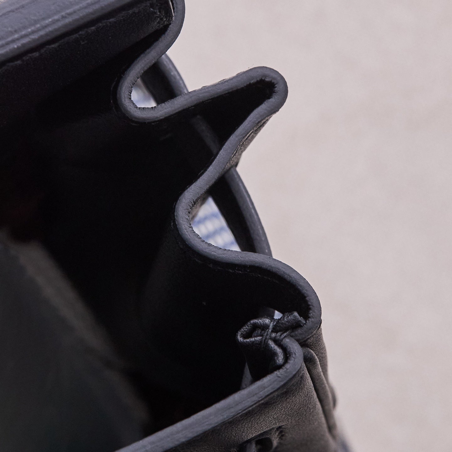 Hermès Birkin 25 – Toile Quadrille & Noir Leather