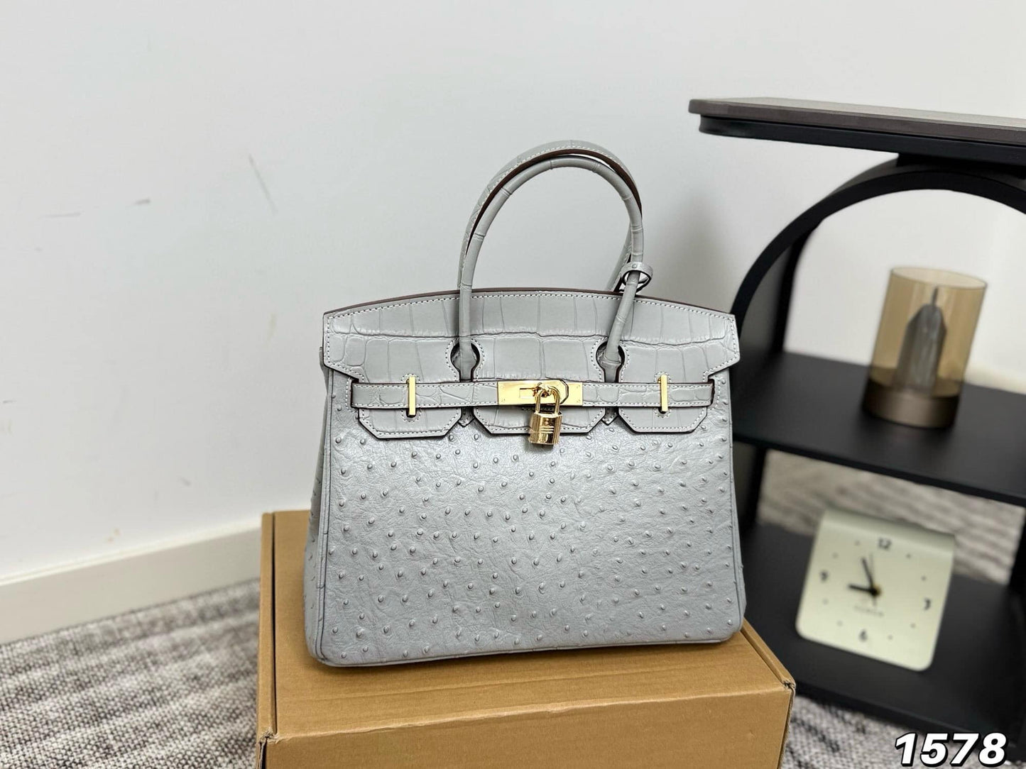 Hermès Birkin 30 Touch – Ostrich & Shiny Crocodile