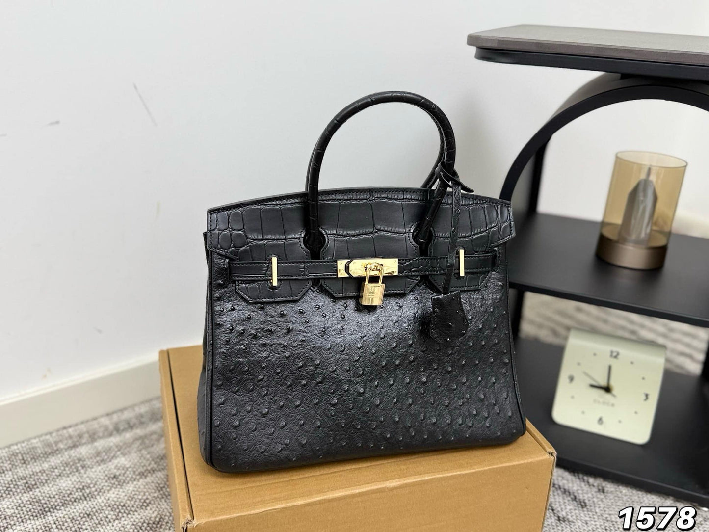 Hermès Birkin 30 Touch – Ostrich & Shiny Crocodile