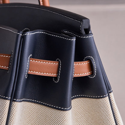 Hermès Birkin 40 – Toile & Swift Leather