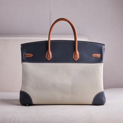 Hermès Birkin 40 – Toile & Swift Leather