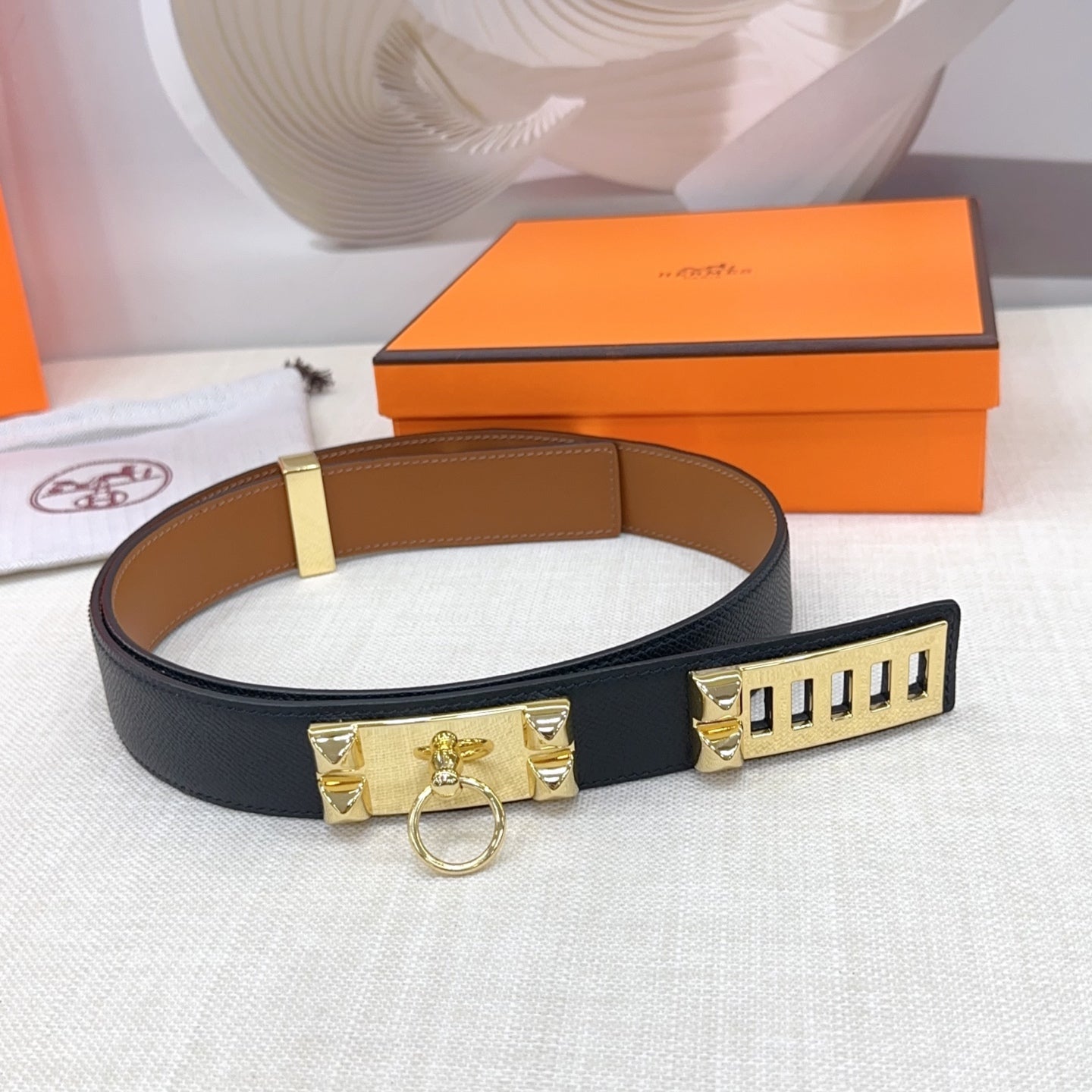Hermès Collier de Chien Belt