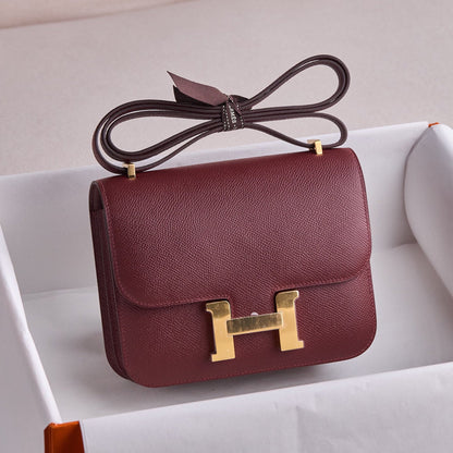 Hermès Constance 18 – Epsom Leather (Rouge H)